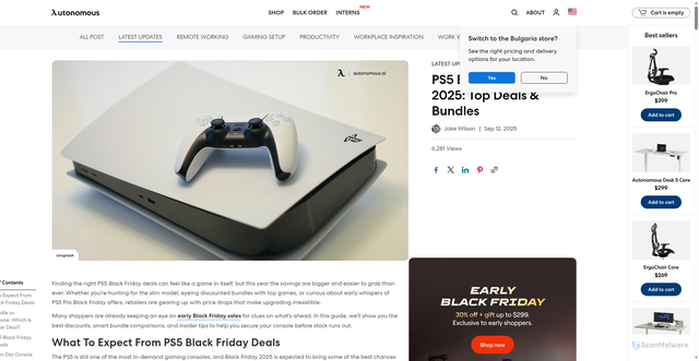 Security scan screenshot of https://www.autonomous.ai/ourblog/ps5-black-friday-deals