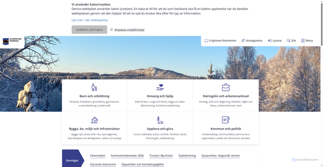 Security scan screenshot of https://www.bjurholm.se/