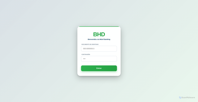 Security scan screenshot of https://solicita-tu-tarjeta-de-credito-bhd.netlify.app/