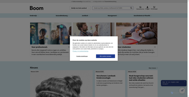 Security scan screenshot of https://boom.nl
