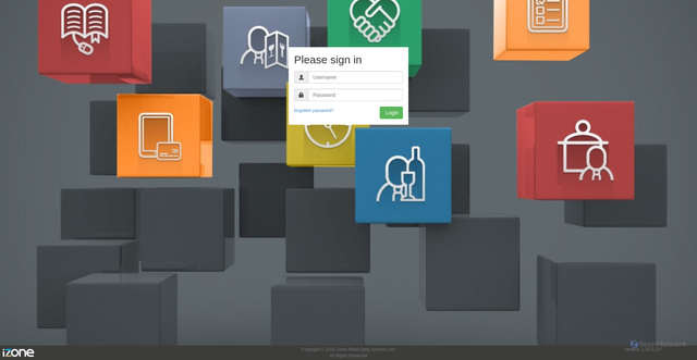 Security scan screenshot of izone-app.com