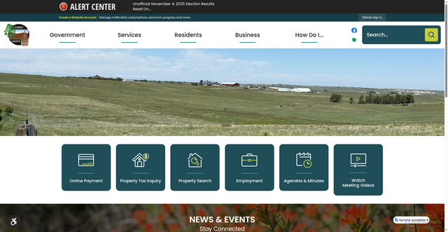 Security scan screenshot of https://elbertcounty-co.gov/