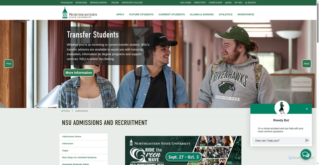 Security scan screenshot of https://admissions-nsuok-edu.cdn.technolutions.net