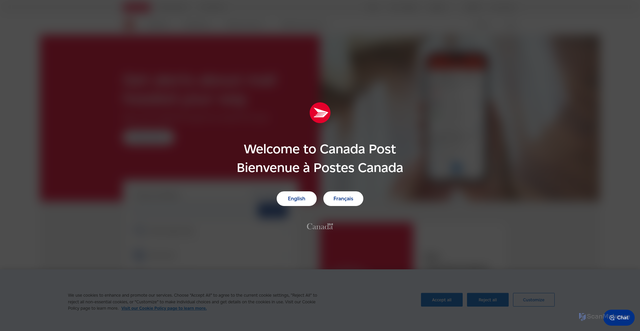 Security scan screenshot of https://canadapostnews.cfd/