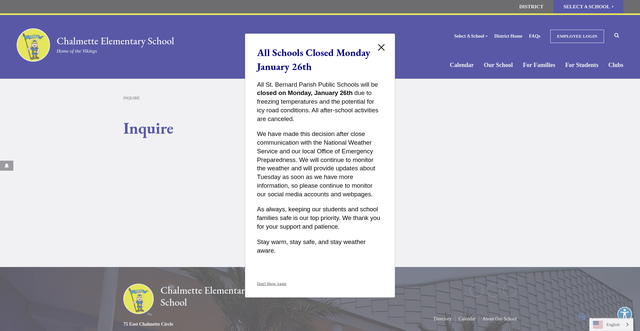 Security scan screenshot of https://ces.sbpsb.org/inquire