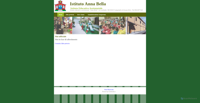 Security scan screenshot of https://www.istitutoannabella.it/