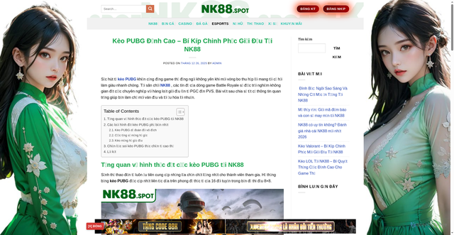 Security scan screenshot of https://nk888o.com/keo-pubg/