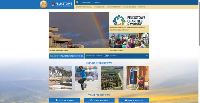Security scan screenshot of https://felixstowe.gov.uk/