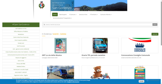 Security scan screenshot of https://www.comune.san-godenzo.fi.it/
