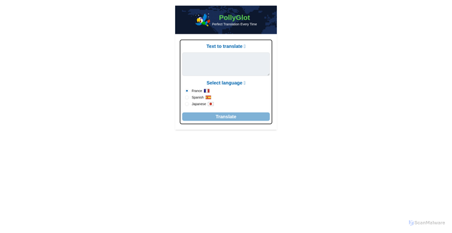 Security scan screenshot of http://polyglot-ai.pages.dev/
