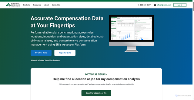 Security scan screenshot of https://www.erieri.com
