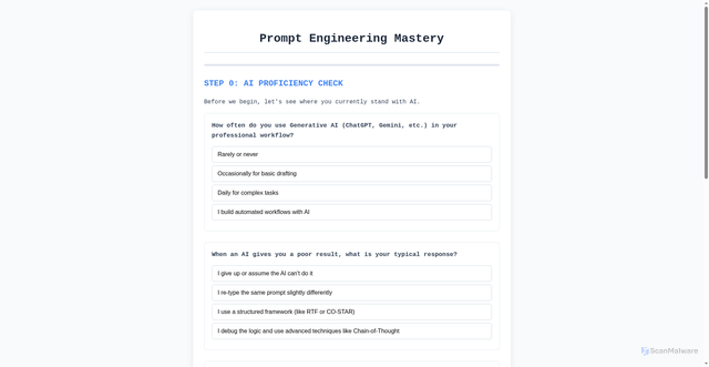 Security scan screenshot of https://promptengineeringtest-vdqzocajss.edgeone.app/