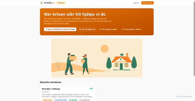 Security scan screenshot of https://krishjalp.se