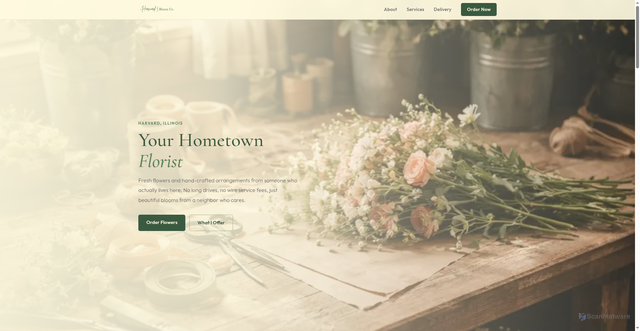 Security scan screenshot of http://harvardbloomco.com/