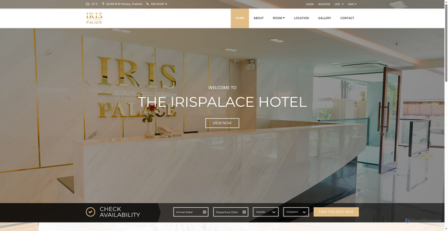 Security scan screenshot of https://irispalace.com/