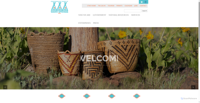 Security scan screenshot of https://warmsprings-nsn.gov/