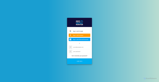 Security scan screenshot of https://mcg-1.my-prtg.com