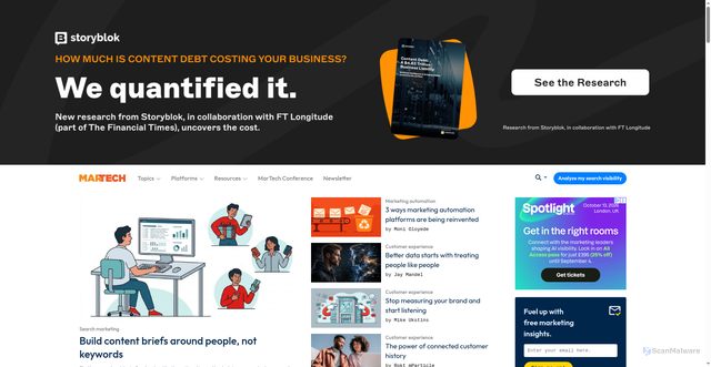 Security scan screenshot of https://digitalmarketingdepot.com