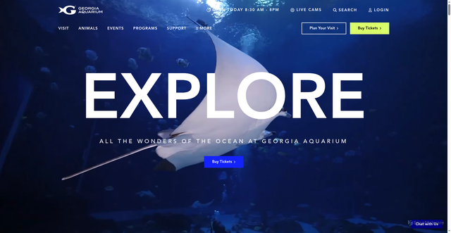 Security scan screenshot of https://georgiaaquarium.org