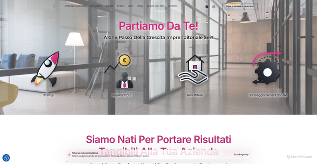 Security scan screenshot of https://osmpartnertrapani.it