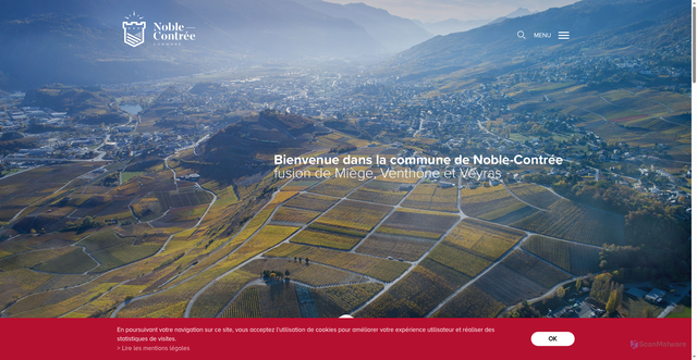 Security scan screenshot of https://www.noble-contree.ch