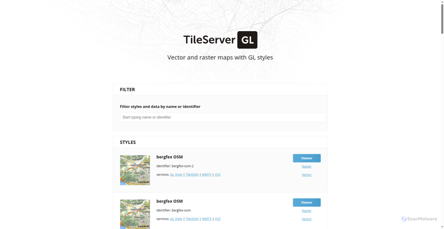 Security scan screenshot of tiles.bergfex.at
