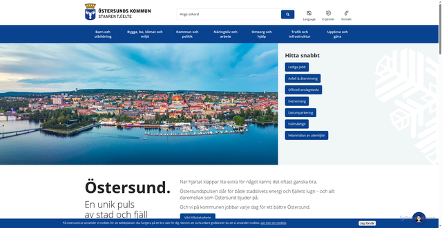 Security scan screenshot of http://www.ostersund.se