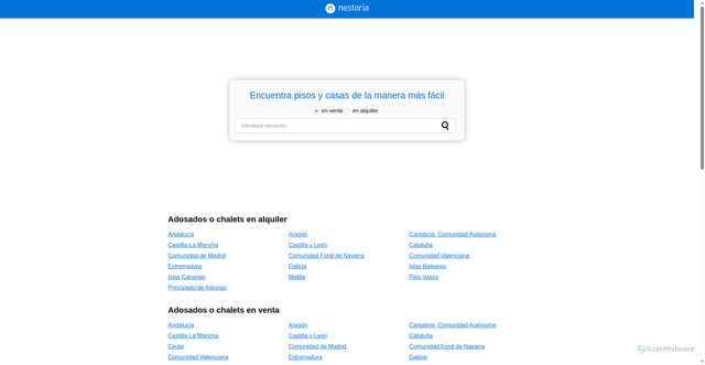 Security scan screenshot of https://nestoria.es