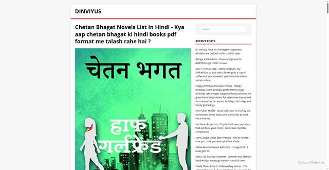 Security scan screenshot of https://yusvinid.pages.dev/post/chetan-bhagat-novels-list-in-hindi/