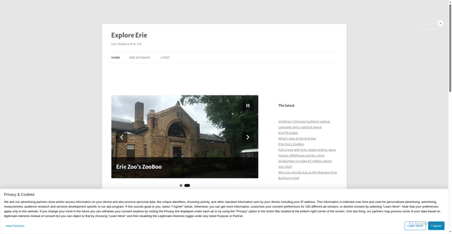 Security scan screenshot of https://exploreerie.co/