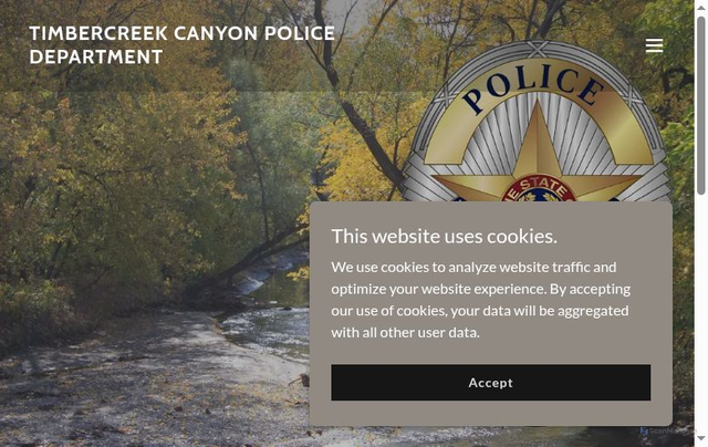 Security scan screenshot of https://timbercreekcanyontx.gov/