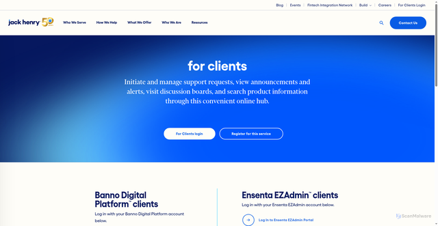 Security scan screenshot of https://ensenta.com