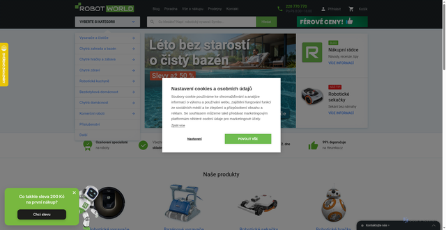Security scan screenshot of https://robotworld.cz