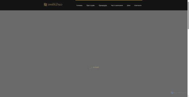 Security scan screenshot of https://dyshatilo.com.ua