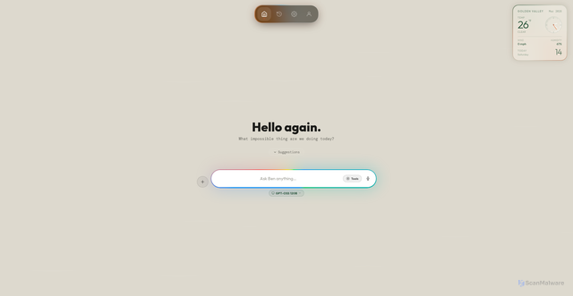 Security scan screenshot of https://joshai-1rg9fpl360.edgeone.app/