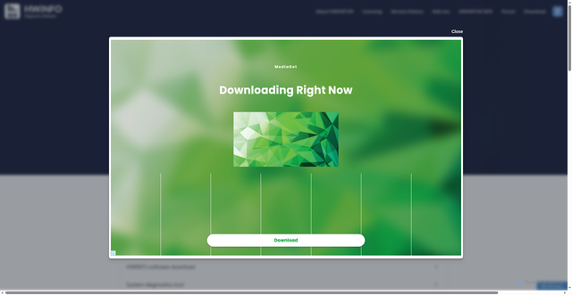 Security scan screenshot of https://hwinfo.com