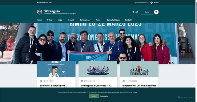 Security scan screenshot of https://www.opiragusa.it/
