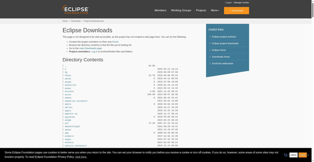 Security scan screenshot of https://archive.eclipse.org