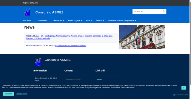 Security scan screenshot of https://www.asmez.it/