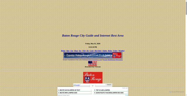 Security scan screenshot of http://www.baton-rouge.com/BatonRouge/
