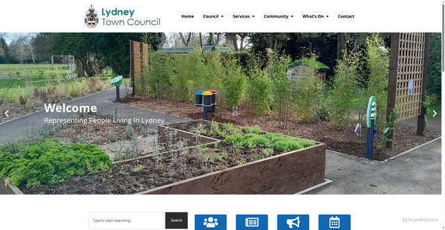 Security scan screenshot of https://lydneytowncouncil.gov.uk