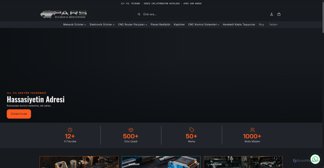 Security scan screenshot of https://www.parsrulman.com
