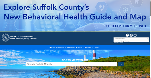 Security scan screenshot of https://suffolkcountyny.gov/