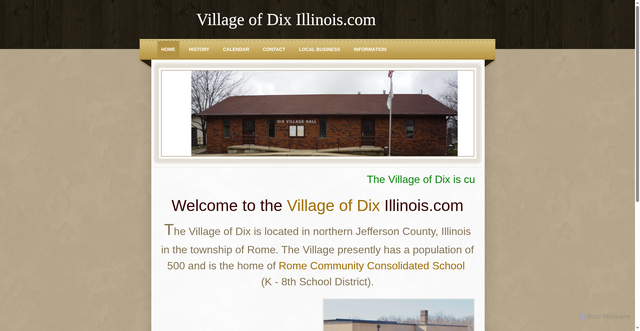 Security scan screenshot of https://dixillinois.gov/index.html