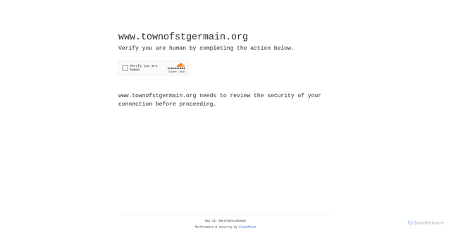 Security scan screenshot of https://www.townofstgermain.org/