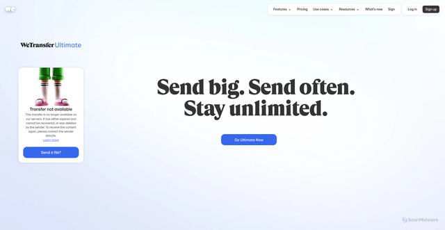 Security scan screenshot of https://wetransfer.com/downloads/69dce4a81f7ad9ed5b364921b531b84b20231110121213/7e0c5e9b114963a4e2a2b85d7de2f3d320231110121336/a23ff5