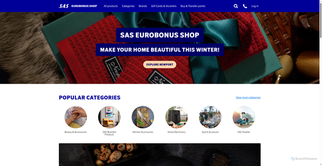 Security scan screenshot of https://www.saseurobonusshop.com/