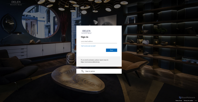 Security scan screenshot of https://loginoyens.acpt.delen.be