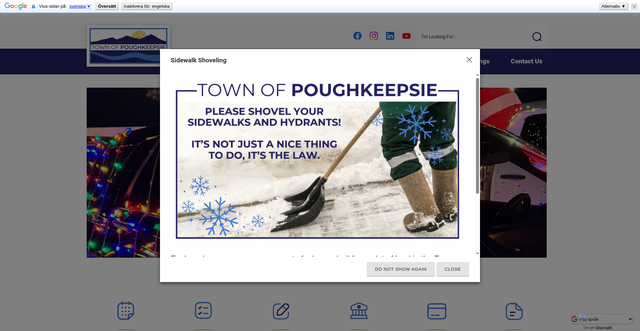 Security scan screenshot of https://www.townofpoughkeepsie-ny.gov/