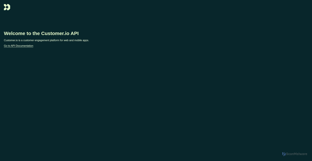 Security scan screenshot of https://track.customer.io